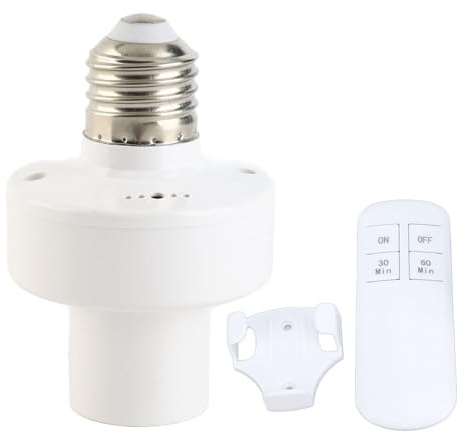 Kit de Douille D'ampoule Télécommandée, Base E26 E27, Interrupteur de Douille de Lampe Murale, Douille de Suspension à Distance, Douille D'ampoule de Table pour Luminaires à