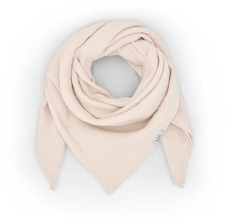 Neu hutch&putch Musselin-Halstuch Unisex 135cmx135cm - Dreieckstuch Erwachsene aus Bio Baumwolle - Schal für Erwachsene - weiches Musselin Halstuch