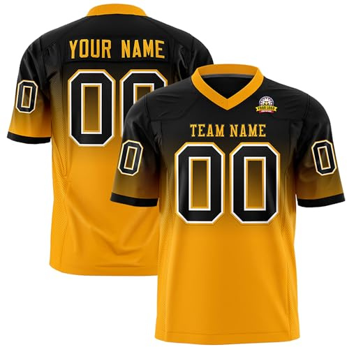 Custom Gradient Football Jersey Personalized Football Shirts Practice Sports Uniform for Men Women Boy