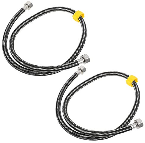 NUOBESTY 2pièces Tuyau De Raccordement De Robinet Connecteur De Robinet Tuyau Alimentation De Conduite Alimentation Eau Eau Pour Salle De Bain Lavabo