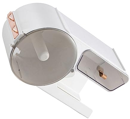 Yardenfun Wall-Mounted Hair Dryer Holder Bathroom Dustproof Organizer Space-Saving Plastic Storage Rack for Hair Tools and Accessories Suitable for Small Bathrooms