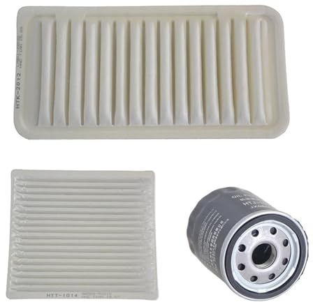 Filtro de aire de cabina automotriz Juego de 3 filtros aire y aceite para cabina coche, para Toyota Corolla 1.6L, .8L, Geely GC7, Lifan 620, 17801-22020, 88568-52010, JX0605B