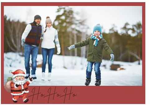 FLYERALARM Weihnachtskarten zum Selbstgestalten I Weihnachtsmann I 10 personalisierbare Postkarten I Karten mit eigenen Fotos zu Weihnachten I Online gestalten