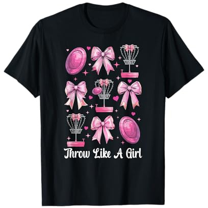 Discgolf Player Disc Golf Girl Discgolf Throw Like A Girl T-Shirt