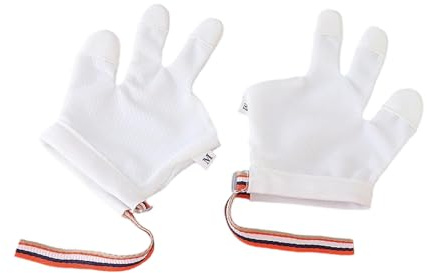 Muffole da masticare per bambini, protezione traspirante, facile da indossare, per neonati, neonati, guanti multiuso per neonati