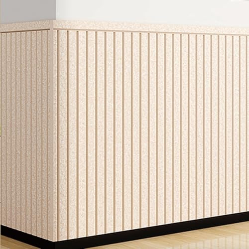3D Filz Wandpaneele Gepolstert - Polsterpaneel Wand, Wandpolster Kinderzimmer, Antikollision Wandkissen für Wandschutz Bett Kopfteil Polster, Wärmeisolierung(Beige,80 x 120 cm)