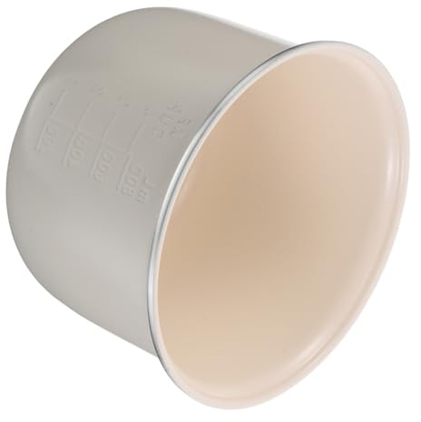 EPIGEIST parti del cuociriso in ceramica ciotola di cottura interna padella interna per la cucina casalinga ciotola di riso antiaderente per cuociriso White
