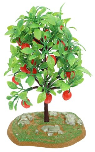 Gadpiparty Modèle de Pommier Miniature en Résine Réaliste Arbre Décoratif pour Diorama et Maison de Poupée 1 Pièce pour Projets de Bricolage et Paysages Miniatures