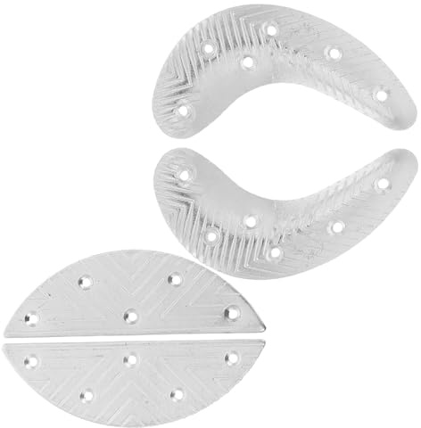 GATHINESS Talons Métalliques de Remplacement 4 Pièces en Fer Semi-Lune et Croissant, Protège-Semelles Robustes pour Bottes, Adaptés aux Travaux de Construction et Promenades en Plein Air