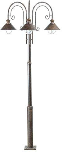 Faro Barcelona Nautica 71118 - Farola, 11W, metal y cristal burbuja