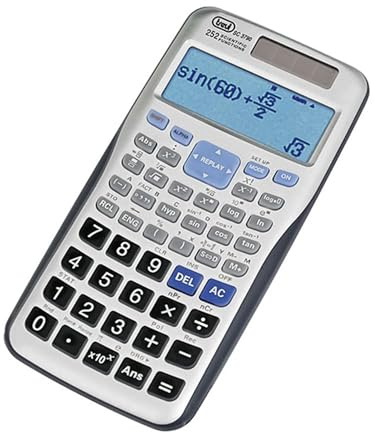 Elektronischer Taschenrechner Trevi – Schwarz Wissenschaftlich silber
