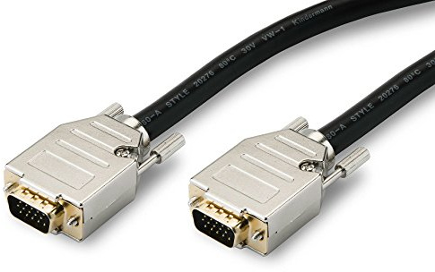 Kindermann 7496000110 Cavo VGA 10 m VGA (D-Sub) Nero