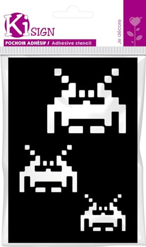 Airbrush Schablone SPACE INVADER