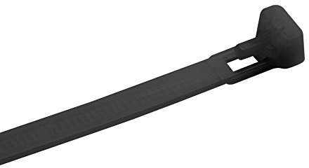 Meister kabelbindare 200 x 7,6 mm, återanvändbar, 25 stycken svart