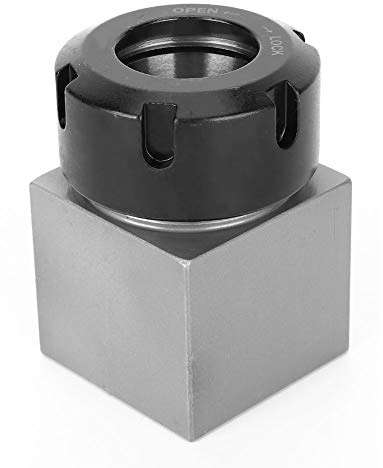ER32 Collet Block Square/Hex, ER32 Collet Block Chuck Collet Holder for Lathe Engraving Machine, Industrial Collet Chucks(Square)