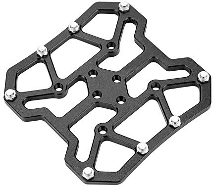 Keenso Mountainbike-Pedale, Aluminium AlloyClipless Pedal Platform Adapter Fahrradplattformpedale für SPD(Schwarz