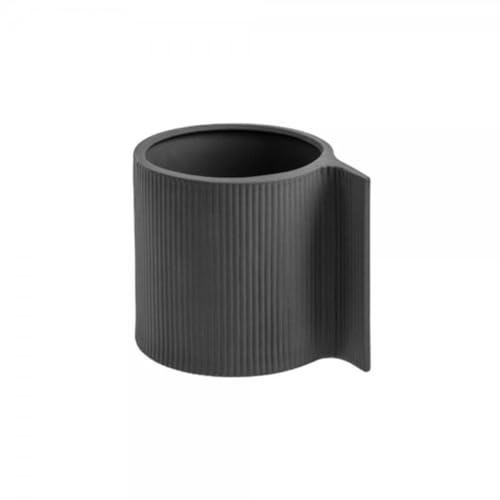 Storefactory - Blumentop - Vassunda - Keramik - Farbe: dunkel grau - (ØxH) 17 x 13 cm