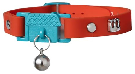 New Kittyrama Cat Collar with Bell. As Seen in Vogue. Breakaway, Quick Release, Hypoallergenic, Vet Approved. Lightweight Kitten Collar. Soft & Comfy. Saffron