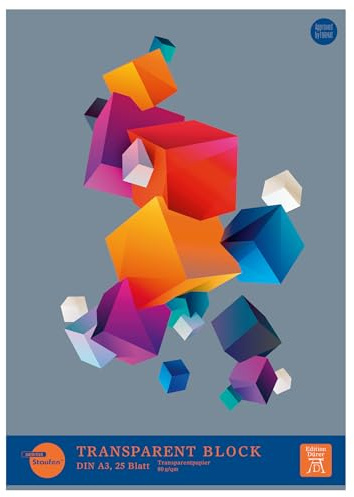 Staufen Dürer Transparentblock / Pauspapier, 2 Stück, je 25 Blatt, DIN A3, 80 g/m²