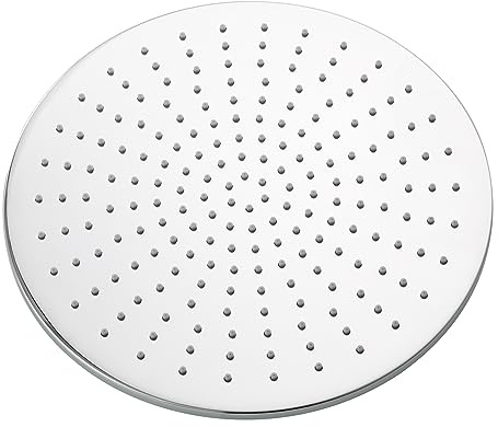 Tecmolog Messing Kopfbrause Rund Einbauduschköpfe Wassersparende Regendusche Duschkopf 30x30 cm, Chrom, BD127B