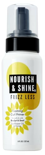 Nourish & Shine Frizz Less Foaming Curl Primer 8OZ