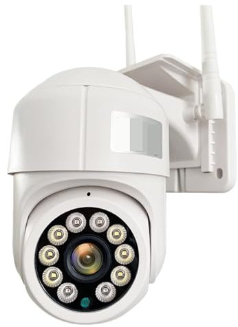 Moniteur de surveillance de sécurité Caméra de Surveillance vidéo WiFi sans fil PTZ 5MP, 1080P, carte SIM 4G, dôme de vitesse, vidéosurveillance HD for l'extérieur, Vision nocturne IR 20M pour la sécu