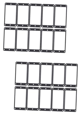 Toyvian 20stücke Langlebige Pickup-rahmen Gitarre Robuste Kunststoffrahmen Umrandung Für Humbucker Installieren Geeignet Für Musiker Und Gitarrenliebhaber Schwarz