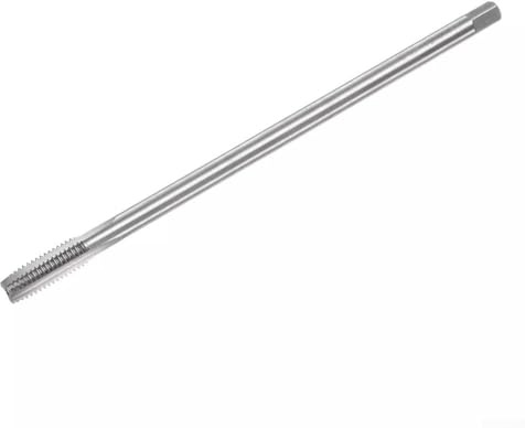 1 x metrischer Gewindebohrer, Hochstahl, gerader Nutgewindebohrer M8 x 1,25, 150 mm, extra lang, gerade, Nut-Gewindebohrer für CNC-Fräsmaschinen