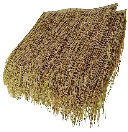 Authentische natürliche Palmenstroh-Rollen, perfekte Tiki-Dekoration für Garten, Terrasse, Terrasse, Pavillons, Stroh, Dach, Stroh, Dachziegel für Wand, Hausdekoration