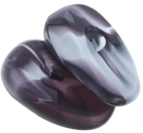 PAMINGONO Silicone Hair Dye Ear Covers Pair Waterproof Ear Protectors for Hair Coloring and Perming Salon Use Heat Resistant Black Purple White