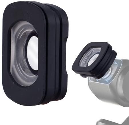 lasuroa Magnetic Attach Wide Angle Lens Compatible with DJI Osmo Pocket 3, 112° HD Optical Glass Lens with Double-Sided Coated for Osmo Pocket 3 Accessories