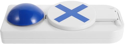 BESPORTBLE Botón Pulsador Interactivo Sonido para Juegos y Concursos Tamaño 16X7 CM Color Azul sin Batería Adecuado para Aulas Fiestas y Actividades Grupales