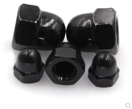 Dado cieco a cappello in acciaio, Dadi ciechi esagonali metrici multicolori M3-M24(Black Steel,M20 1PCS)
