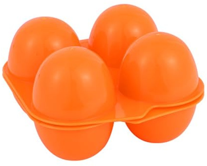 Mtlavishness 4 Conteggio Uova Cartone Portauova in plastica riutilizzabile Contenitore per uova per campeggio Escursionismo Picnic Scatola portauova Custodia portatile per uova