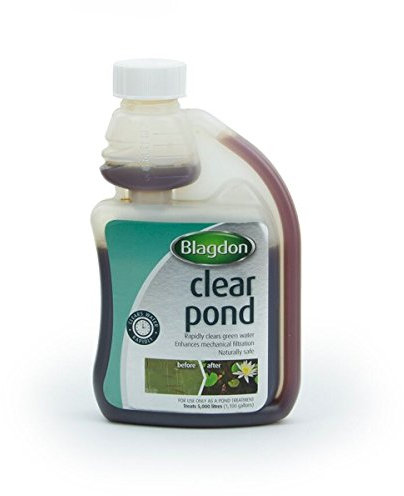 Blagdon Clear Pond Water Treatment, 250 ml, Clears Dirty Green or Brown Cloudy Water Quickly, Natural, Wildlife Safe, Harmless to Fish and Filter Bacteria, 250ml, Treats 5,000 Litres of Water