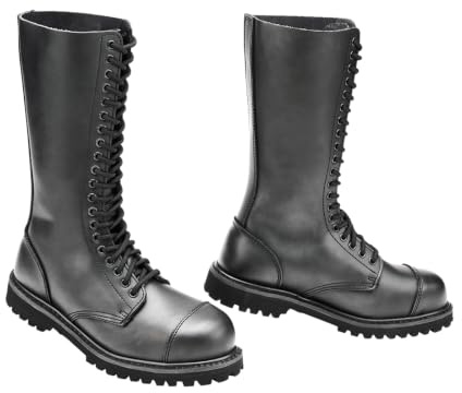 Brandit Phantom 20 Eyelet Boots, Color: black, Size: UK13/EU47