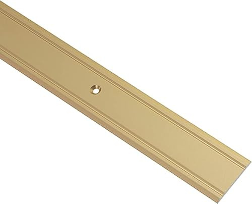 Gedotec Profilé de transition en aluminium Profilé de sol perforé à visser - SUPER PLAT | Largeur 30 mm | Alu laiton anodisé | 100 cm | 1 pièce - Profilé de compensation pour vinyle - stratifié UVM.