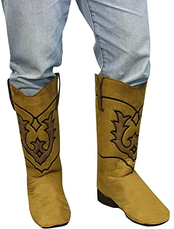 Rubies Cowboy Boot Tops for Adults, Men's One Size