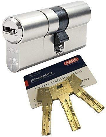 ABUS Bravus.3000 MX Doppelzylinder mit Sicherungskarte und 3 Schlüssel, Länge (a/b) 45/55mm (c=100mm), modulare Bauweise MX erhöhter Bohr.- Zieh- u. Abreißschutz, mit Not-u. Gefahrenfunktion …