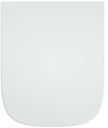 Gala Mid- Asiento para el Inodoro con Caída Amortiguada, Incluye Kit de Fijación con Bisagras de Acero Inoxidable, Color Blanco Brillo, Medidas 37.8 x 4.8 x 45.5 cm – Modelo G5169601