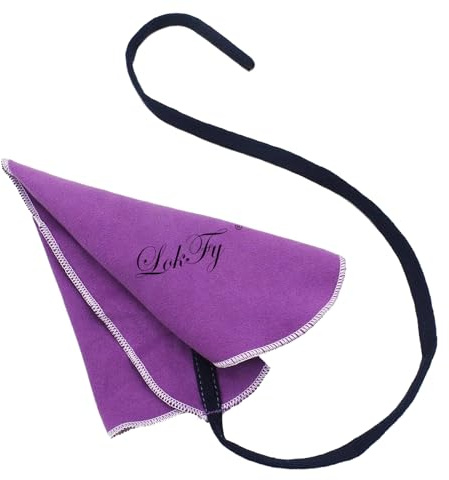 Cleaning Cloth Swab for Inside Tube Suitable for Clarinet Piccolo Flute Sax Saxophone (Purple)