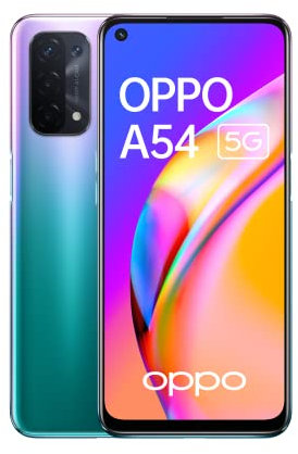 OPPO A54 5G Smartphone, 48MP AI Quad Camera with Ultra Night Video, 6.5 Inch 90 Hz FHD+ Neo Display, 5000 mAh Battery, 5G Processor, 64 GB Memory, 4 GB RAM, ColorOS 11. 1. Dual SIM, Fantastic Purple