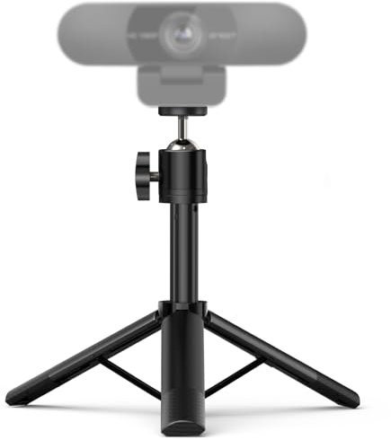 EMEET Trípode TD303 para cámara Web EMEET Trípode retráctil, 14,5 cm - 31,8 cm, con Tornillo de 1/4 Pulgadas, para cámara Web