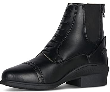 HORZE Winter Reitstiefeletten Damen Kilkenny Lux, Winterreitschuhe Damen gefüttert, Winterreitstiefel, Schwarz, 39