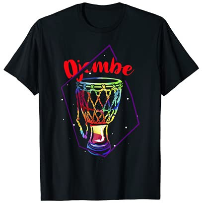 Bunte Djembe Malinke Jembe westafrikanische Musikinstrument T-Shirt