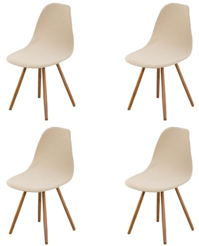 Highdi Stuhlhussen 4er Set Esszimmer Fleece Strech Esszimmerstühle Bezug Pfauenblau Bnehmbare Waschbar Antirutsch Stuhlbezug Universal Küchenstühle Husse Stuhlabdeckung Elegante für Wohnzimmer