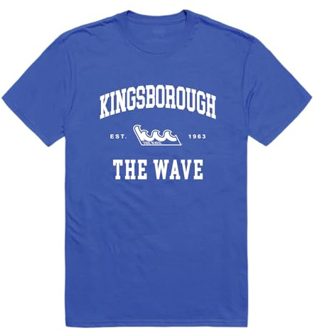 Kingsborough CC The Wave Seal College Tee, Royal, Medium