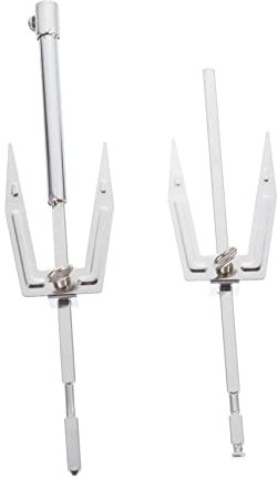 YARNOW Rotating Grill Fork for Electric Oven Stainless Steel BBQ Roast Chicken Fork Kitchen Barbecue Utensil Household Cooking Tool