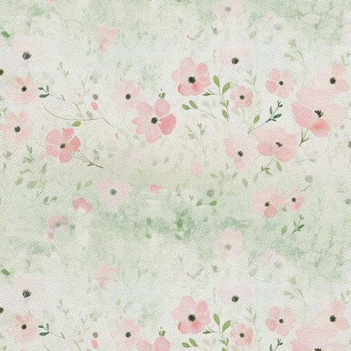 HEKO PANELS Stoff Oxford wasserdicht, Blumen, 1 Meter 155 x 100 cm | Dekostoffe zum Nähen und Handwerken, blickdichte Möbelstoffe, Nähstoffe DIY, als Meterware erhältlich