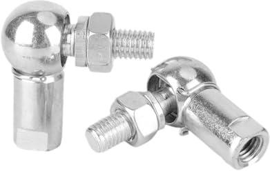 JNNJ 2 Piezas Rodamiento Extremo Varilla Roscada, Rodamiento Bolas Con Extremo Varilla, Bola Rodamiento Con Vástago, Rótula En Forma L Para Extremo Varilla Roscada, Para Resorte Neumático(M10)